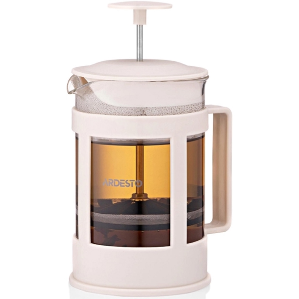 ჩაიდანი Ardesto AR1008BF, 800ml, French Press, Beige