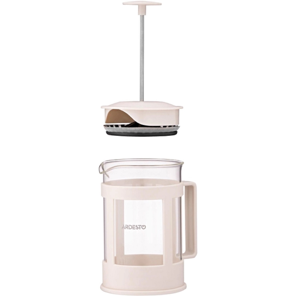 ჩაიდანი Ardesto AR1008BF, 0.8l, French Press, Beige