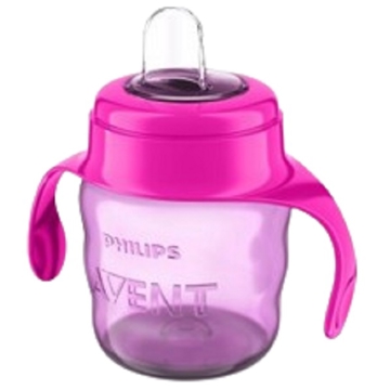 Philips Avent SCF551/03 Natural Response, 200Ml, Baby Bottle, Pink/Transparent