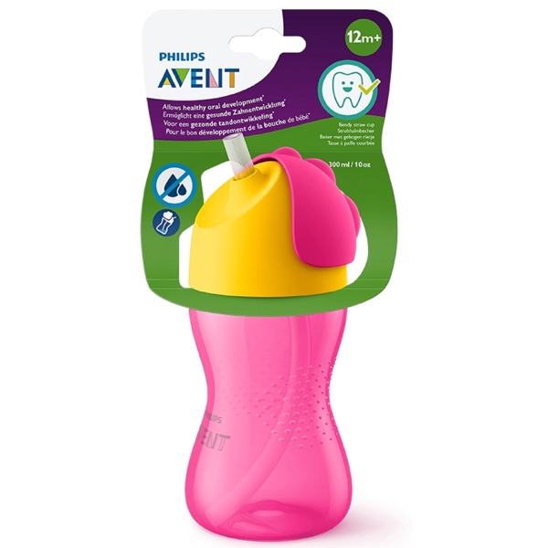 საბავშვო ბოთლი Philips Avent SCF798/02, 300Ml, Baby Bottle, Pink/Yellow