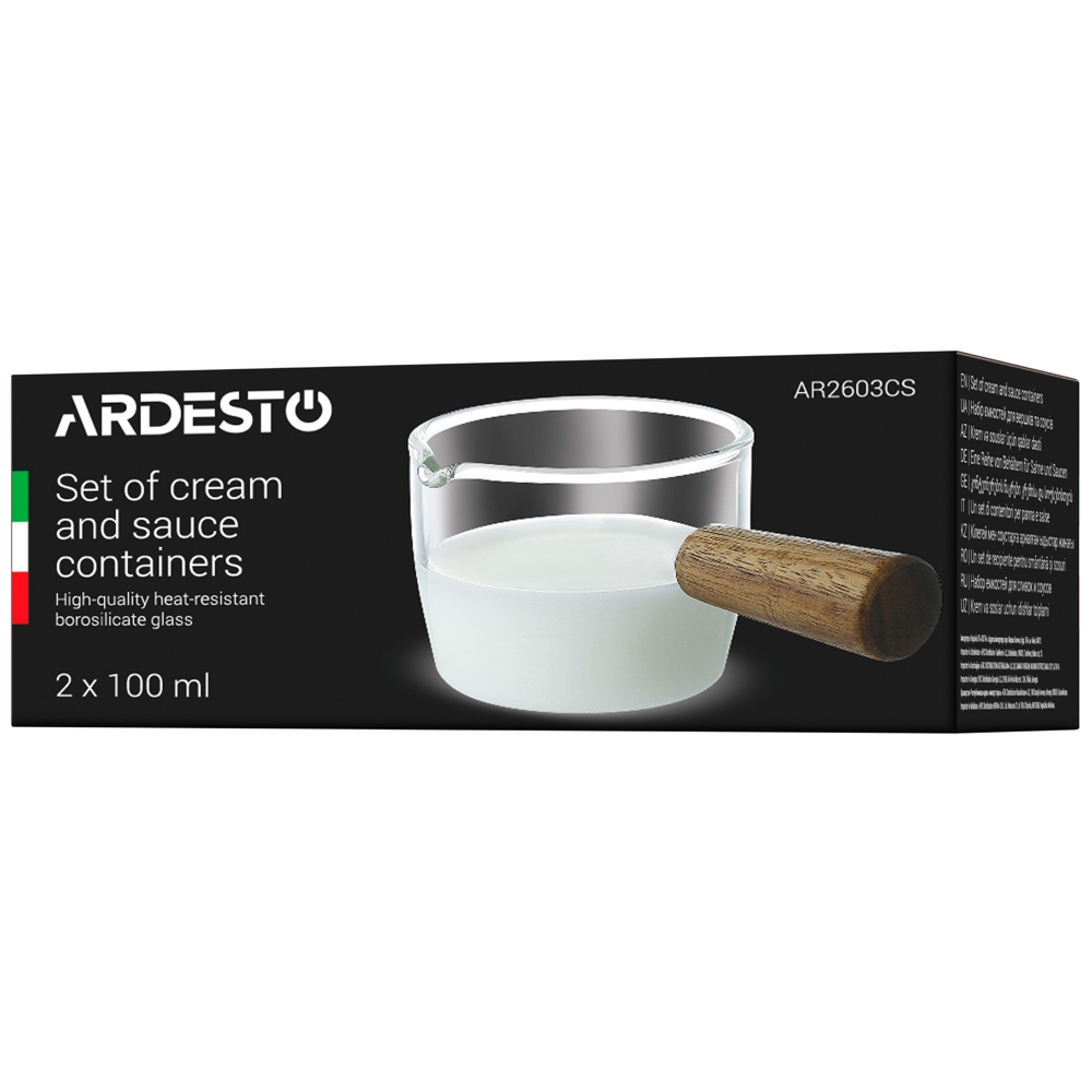 ქილების კომპლექტი Ardesto AR2603CS, 2Pcs, 0.1L, Set Of Capacity