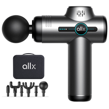 ALLX AXM-324G, 18W, 3200Rpm, Mini Massage Gun, Gray