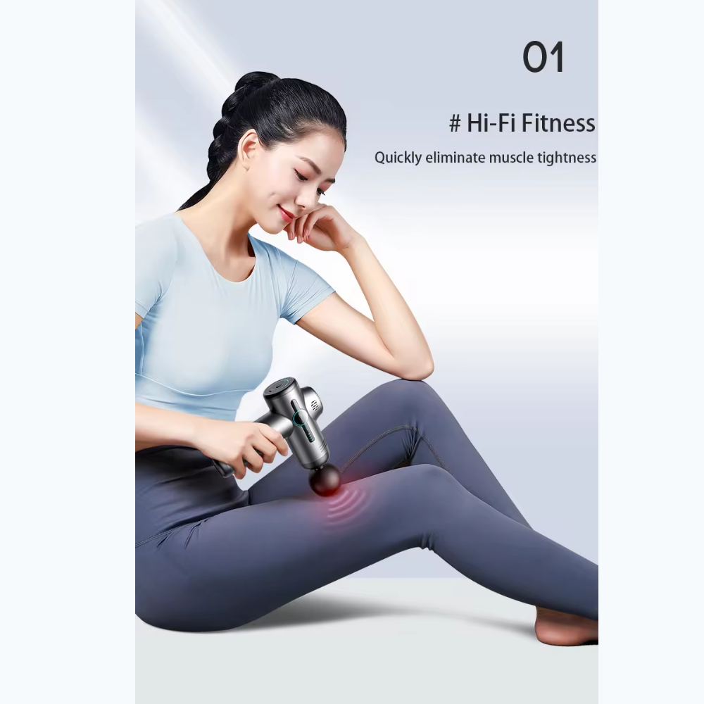 ALLX AXM-324G, 18W, 3200Rpm, Mini Massage Gun, Gray