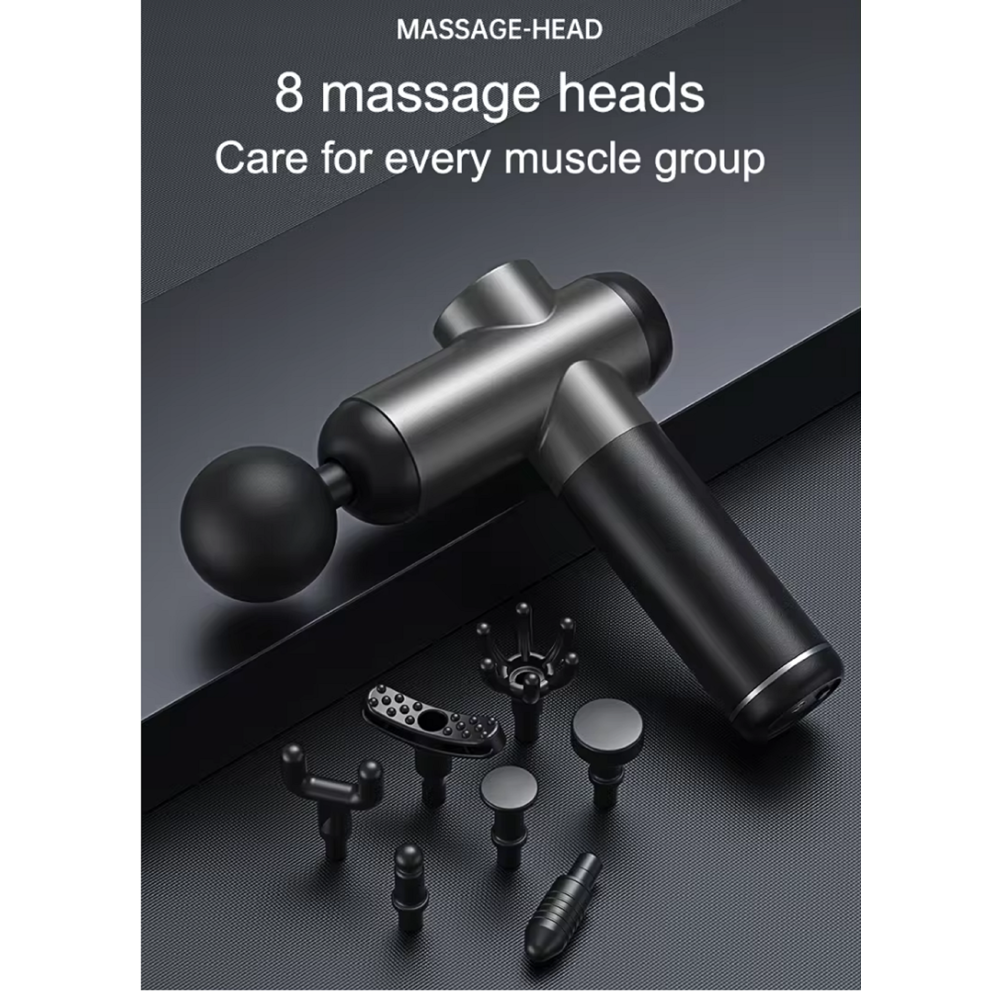 ALLX AXM-424G, 18W, 3200Rpm, Professional Massage Gun, Gray