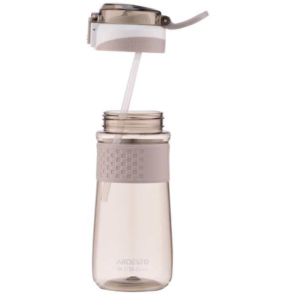 წყლის ბოთლი Ardesto AR2270PG, 0.7L, Water Bottle, Grey