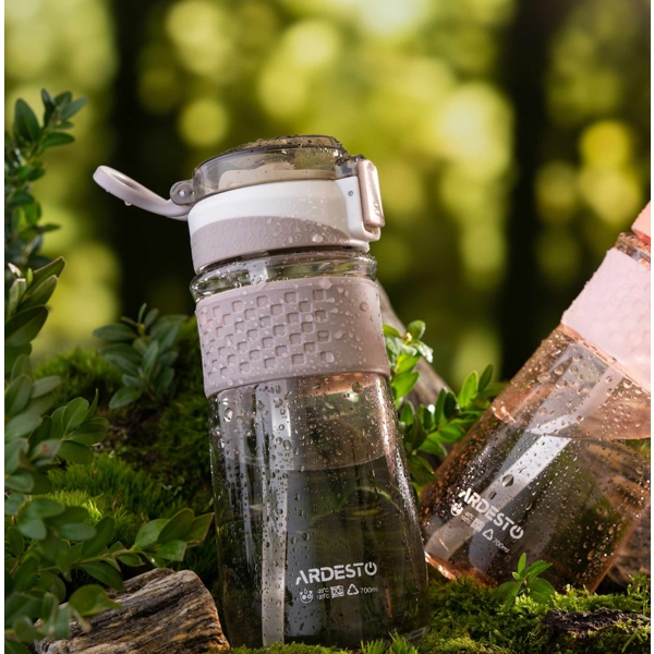 წყლის ბოთლი Ardesto AR2270PG, 0.7L, Water Bottle, Grey