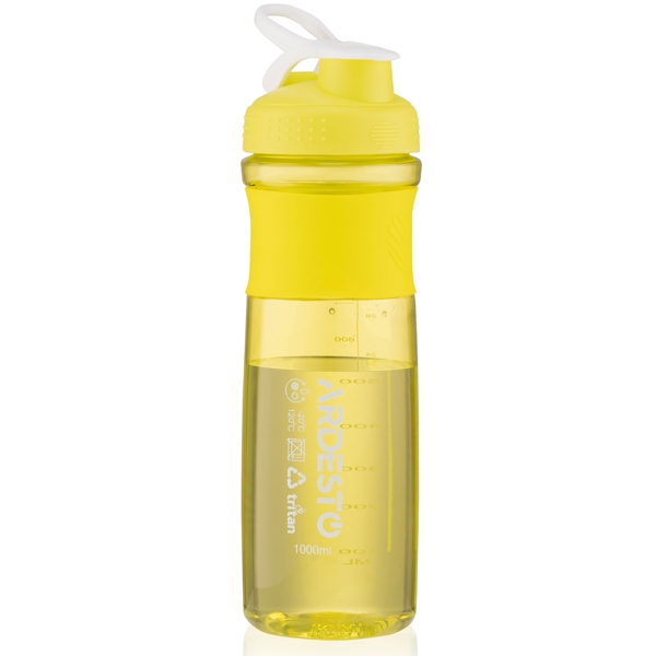 წყლის ბოთლი Ardesto AR2204TZ, 1L, Water Bottle, Yellow