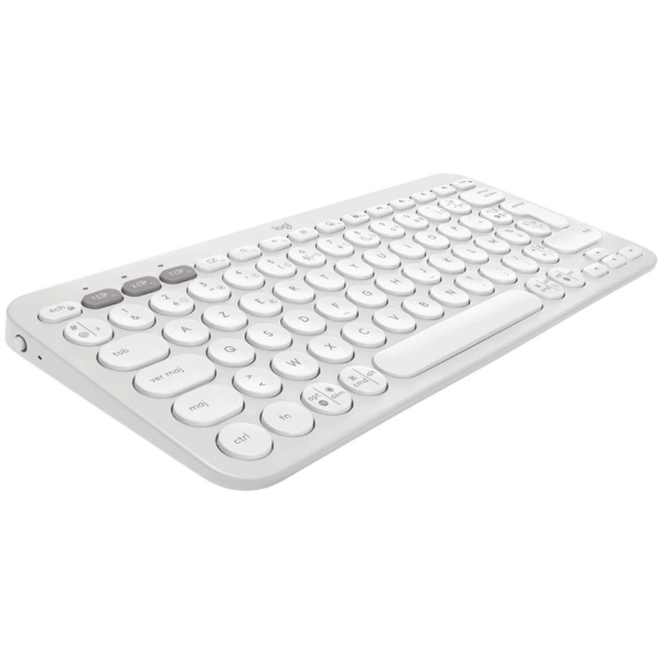 კლავიატურა Logitech L920-011852 PEBBLE KEYS 2 K380S, Wireless, Bluetooth, Keyboard, White