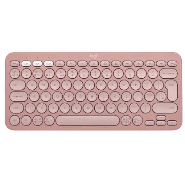 Logitech L920-011853 PEBBLE KEYS 2 K380S, Wireless, Bluetooth, Keyboard, Pink