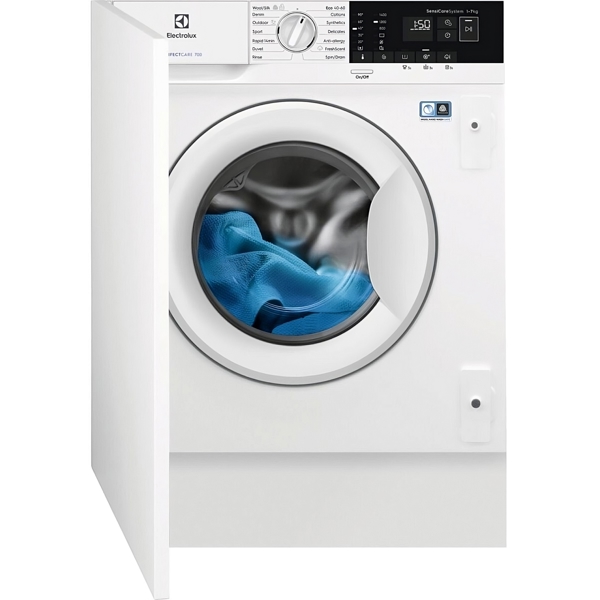 Electrolux EWN7F447WI, 7Kg, B, 1400Rpm, 69Db, Built-in Washing Machine, White