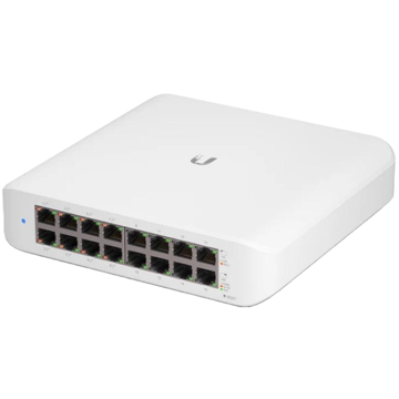 Ubiquiti USW-Lite-16-POE UniFi Lite, 16 Port Gigabit, POE+Switch, White