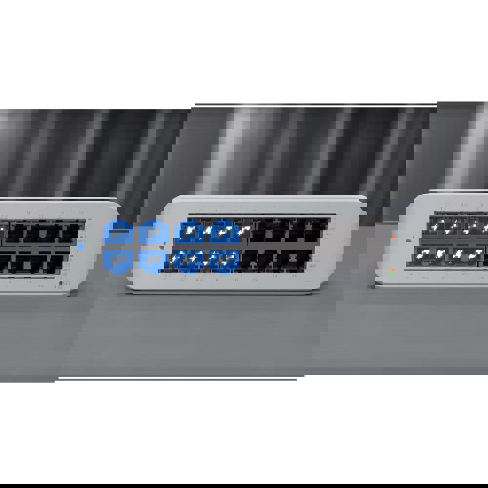 Ubiquiti USW-Lite-16-POE UniFi Lite, 16 Port Gigabit, POE+Switch, White