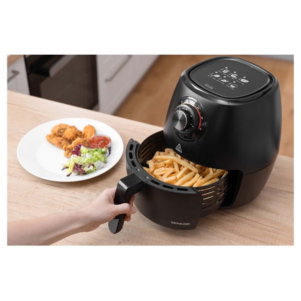 აეროგრილი Sencor SFR 3130BK, 1300W, 3.5L, Air Fryer, Black