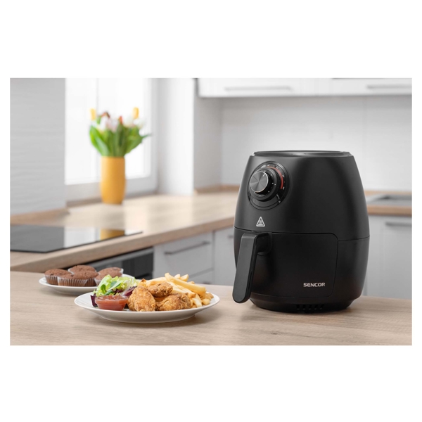 Sencor SFR 3130BK, 1300W, 3.5L, Air Fryer, Black