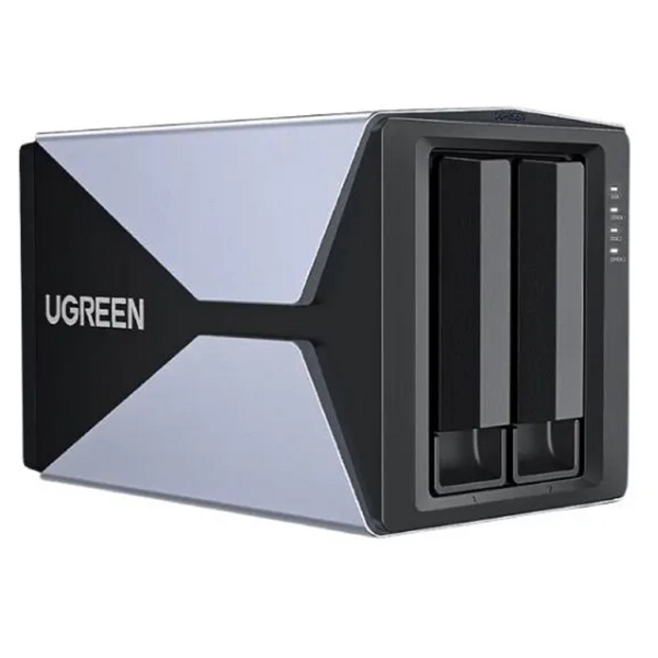 მყარი დისკის წამკითხველი UGREEN 60641, 2-Bay 3.5'' Raid, Hard Drive Enclosure, Black/Gray