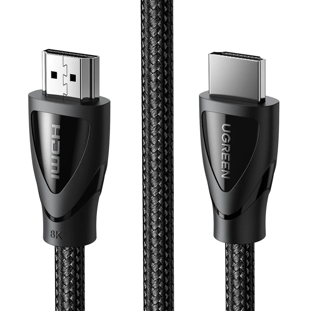 HDMI კაბელი UGREEN HD140 (40300), 8K, 2.1 HDMI To HDMI Cable, 0.5m, Black