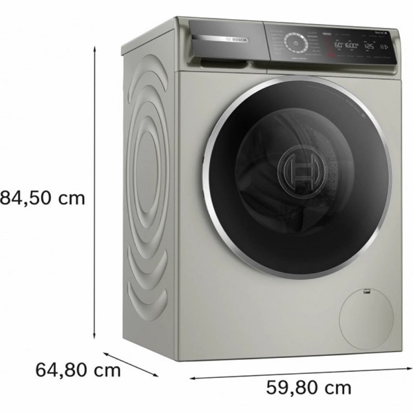 Bosch WGB2560XME, 10Kg, A, 1600Rpm, 49Db, Washing Machine, Silver