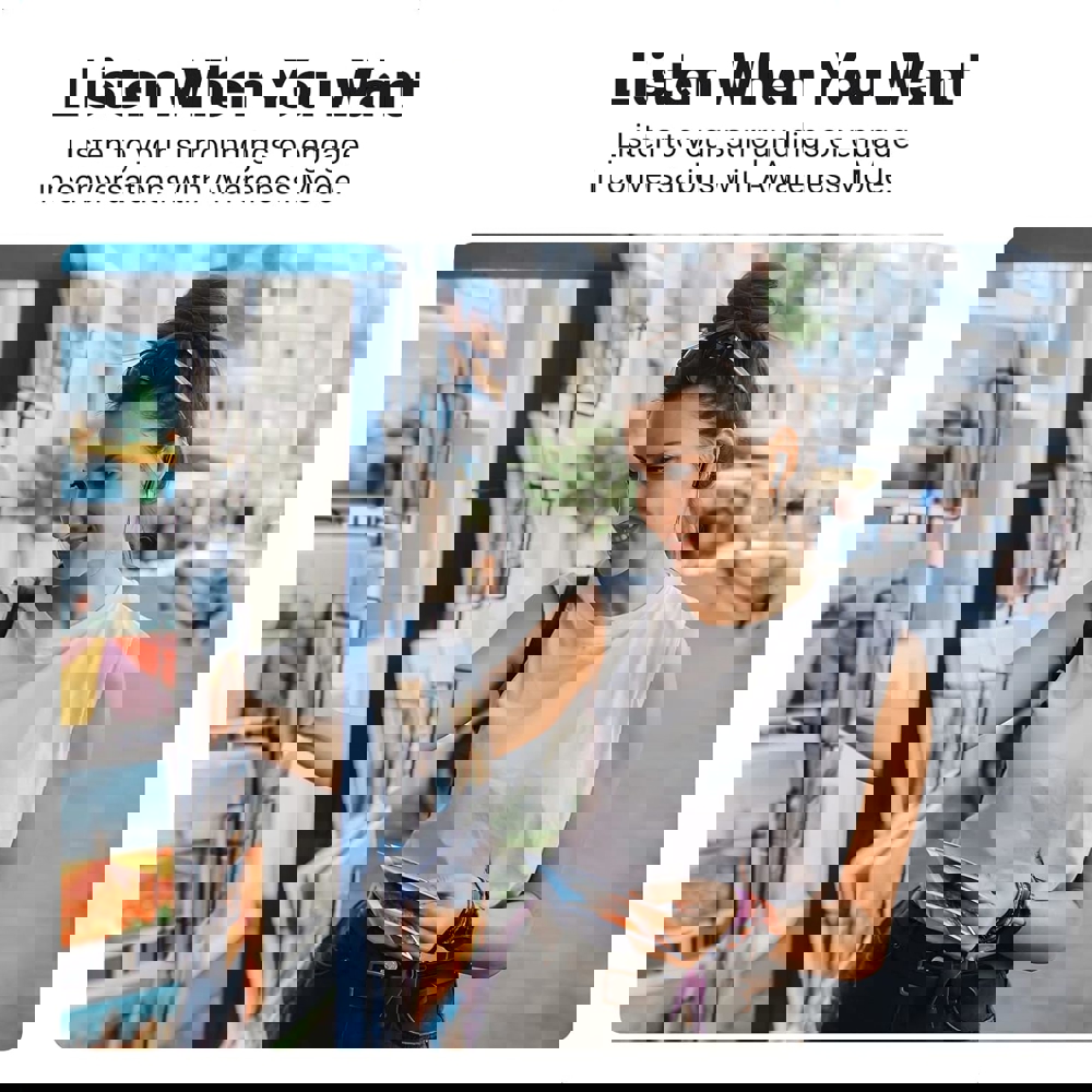 ყურსასმენი UGREEN WS106 (90401) TWS HiTune T3, Earbuds, Wireless, Bluetooth, Black