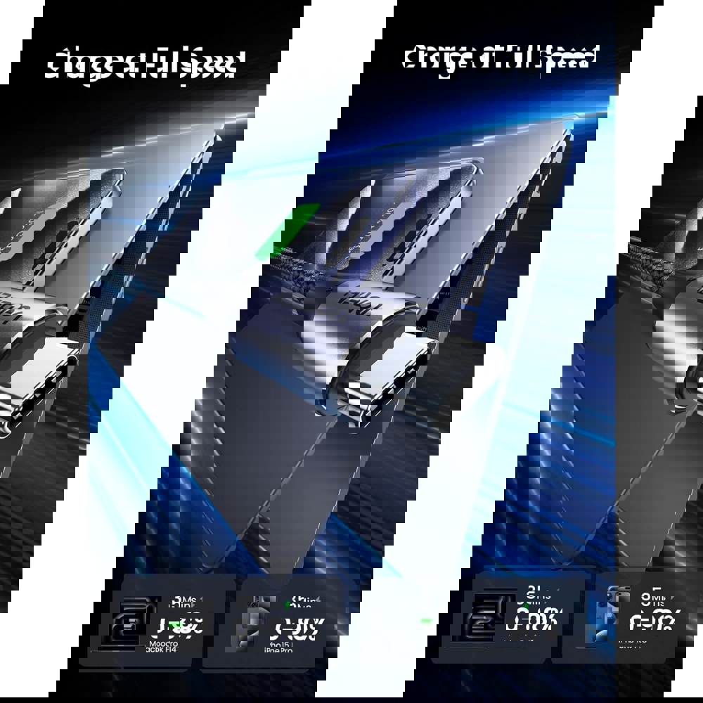 UGREEN US355 (80150), 4K Video Cable , 100W, Type-c To Type-c 3.2 Gen 2 Cable, 1m, Black