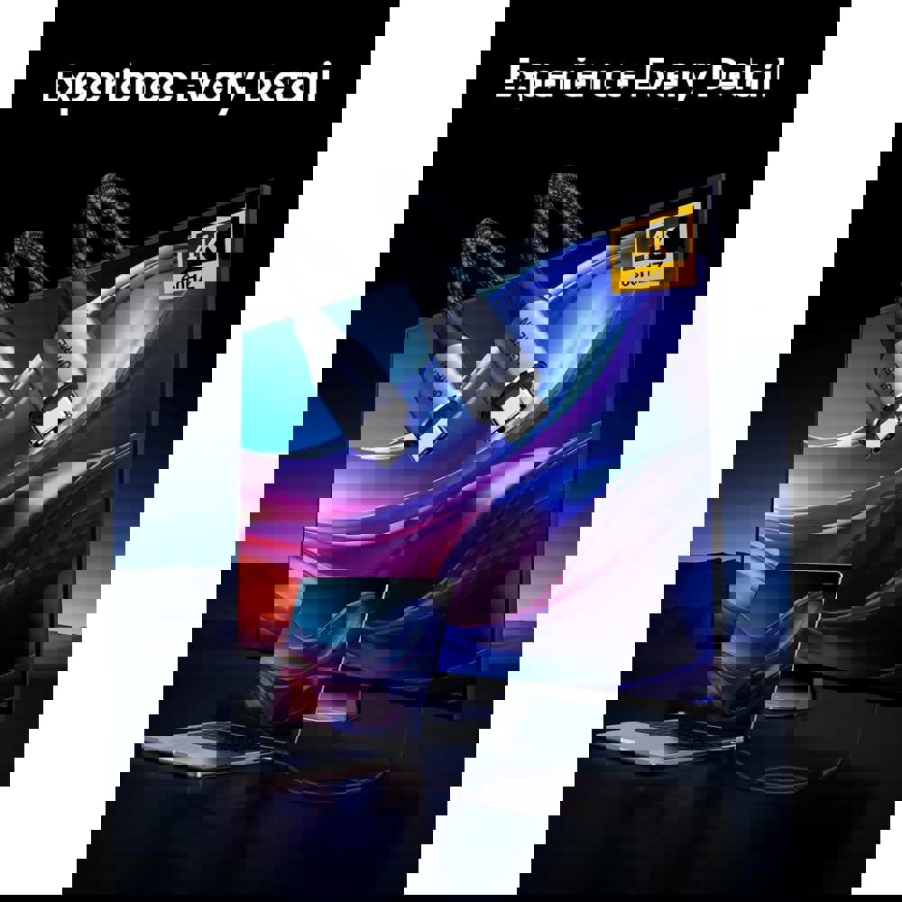 UGREEN US355 (80150), 4K Video Cable , 100W, Type-c To Type-c 3.2 Gen 2 Cable, 1m, Black