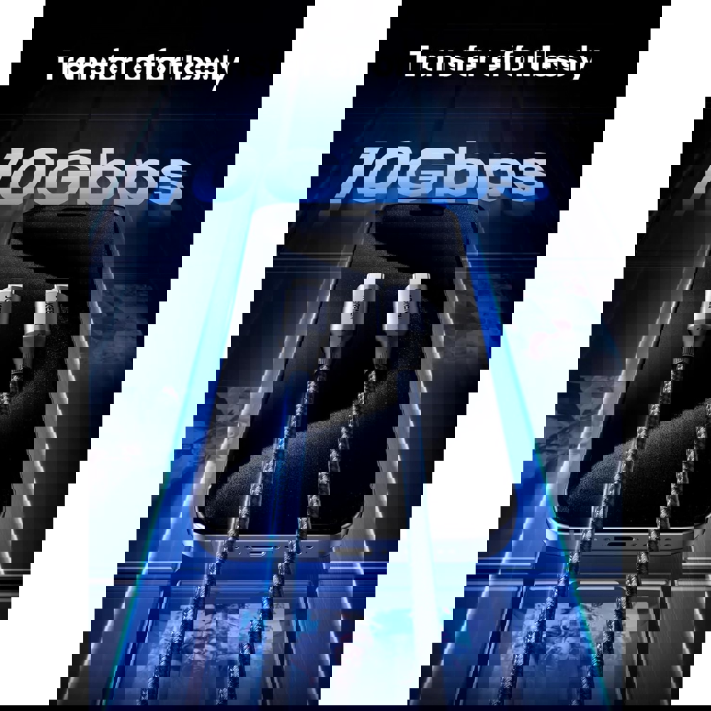 UGREEN US355 (80150), 4K Video Cable , 100W, Type-c To Type-c 3.2 Gen 2 Cable, 1m, Black