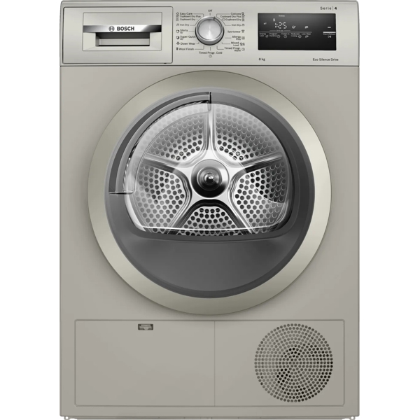 სარეცხის საშრობი მანქანა Bosch WTN86202ME, 8Kg, B, Washing Dryer, Silver