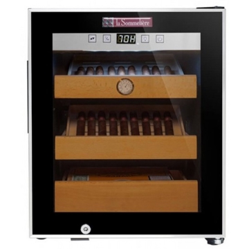 ღვინის მაცივარი La Sommelière CIG251, F, Wine Refrigerator, Black