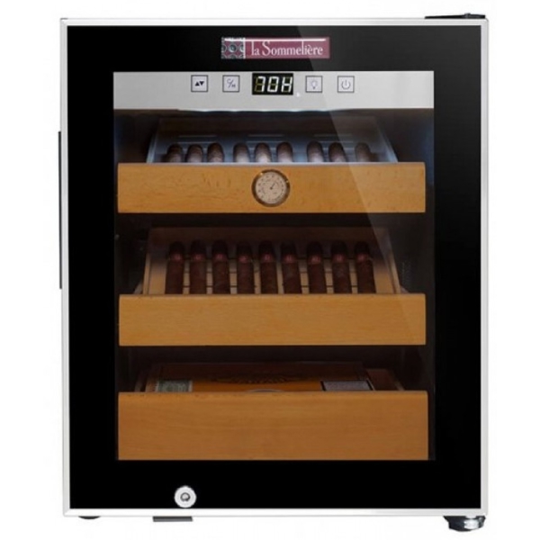 ღვინის მაცივარი La Sommelière CIG251, F, Wine Refrigerator, Black