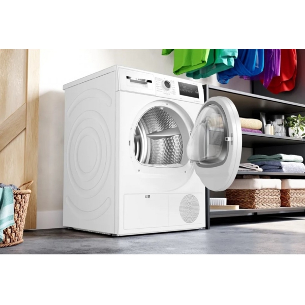 სარეცხის საშრობი მანქანა Bosch WTN86201ME, 8Kg, B, Washing Dryer, White