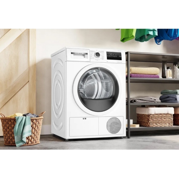 სარეცხის საშრობი მანქანა Bosch WTN86201ME, 8Kg, B, Washing Dryer, White