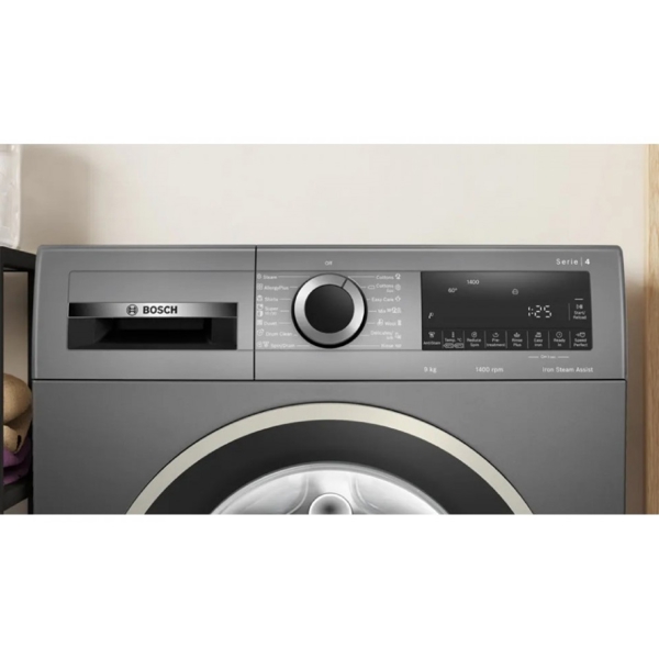 Bosch WGA244ZRME, 9Kg, 1400Rpm, Washing Machine, Black/Grey