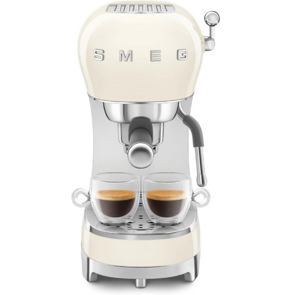 Smeg ECF02CREU, 1350W, 1.1L, Coffee Machine, Beige