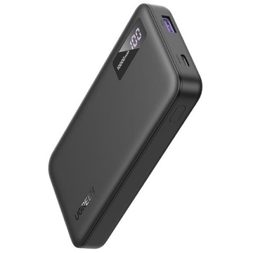 პორტატული დამტენი UGREEN PB311 (25742), 10000mAh, Type-C, USB, Two-way Power Bank, Black