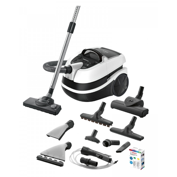 Bosch BWD421PRO, 2100W, Vacuum Cleaner, Black/White