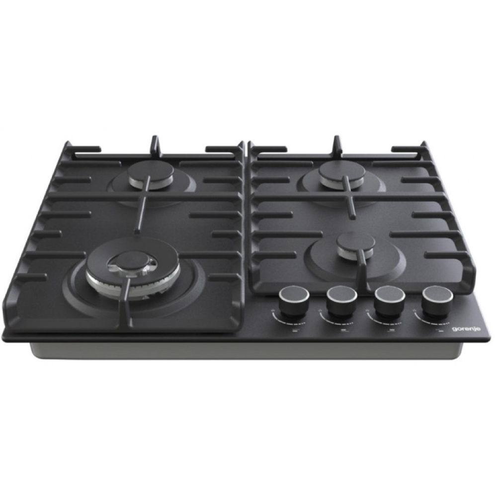 ჩასაშენებელი გაზის ქურის ზედაპირი Gorenje GW642AB, Built-in Gas Cooktop, Black