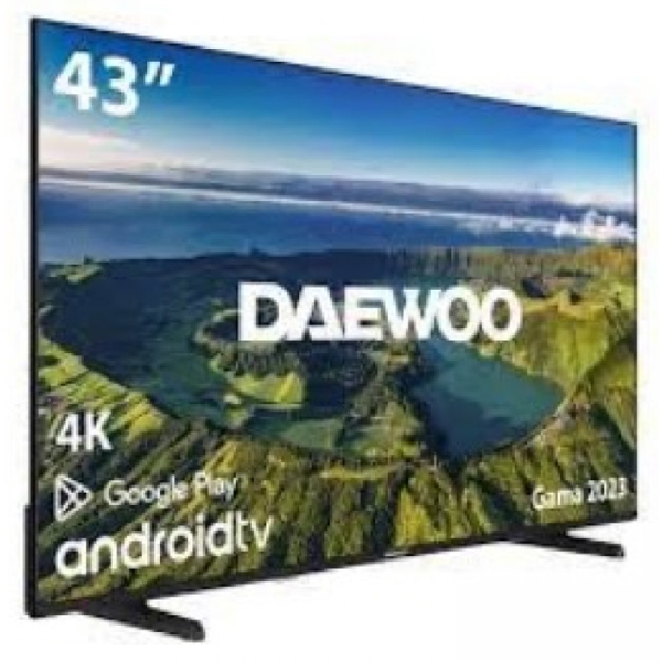 Daewoo 43DM72UA, 43”, 4K UHD, Android TV, USB, HDMI, LAN, BT, WIFI, Black