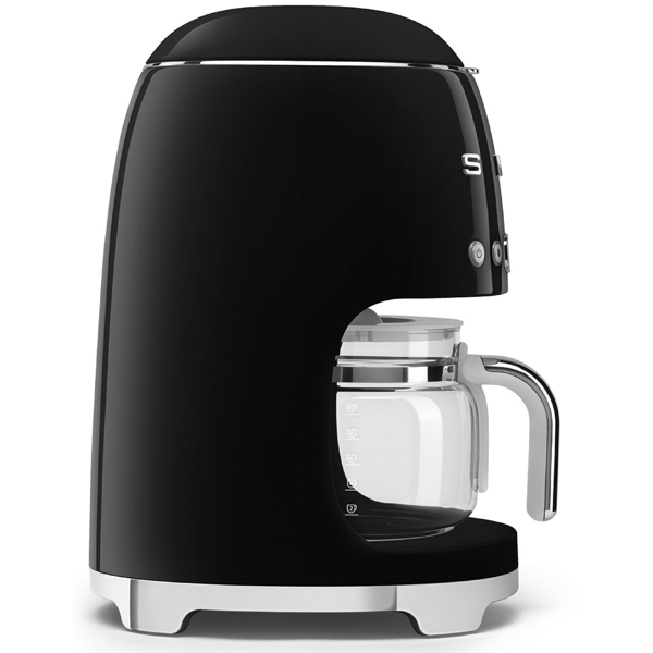 Smeg DCF02BLEU, 1050W, 1.4L, Coffee Machine, Black