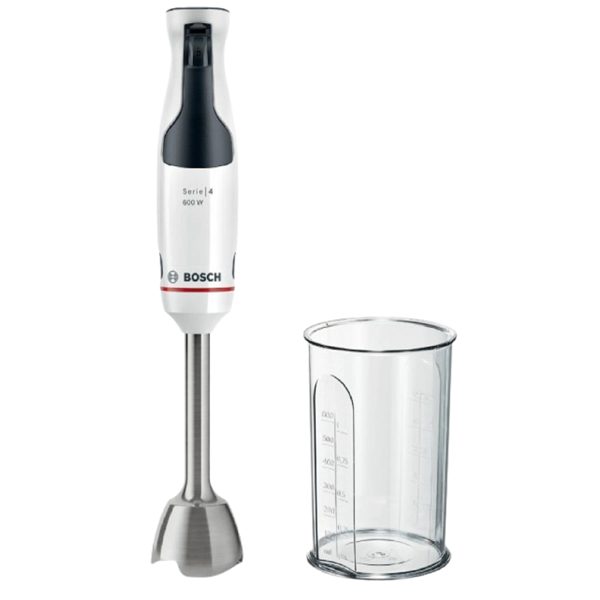 ხელის ბლენდერი Bosch MSM4W210, 600W, 0.6L, Blender, White