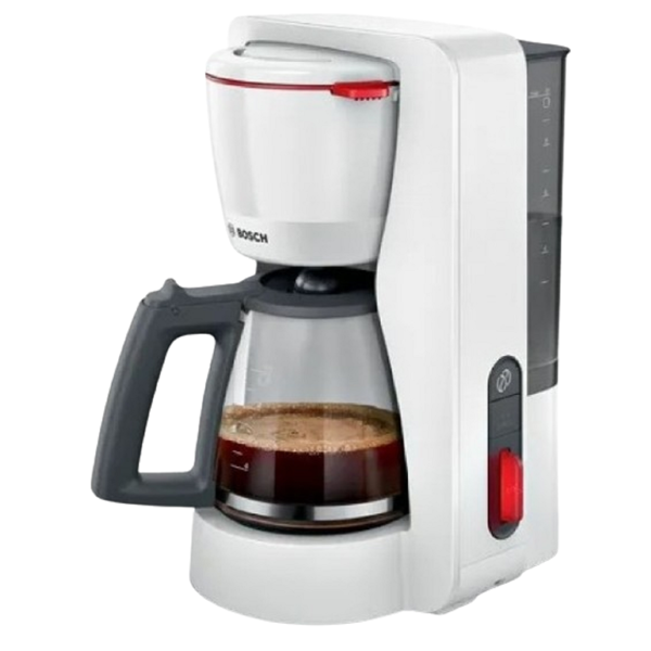 ყავის აპარატი Bosch TKA3M131, 1200W, 1.4L, Coffee Machine, White