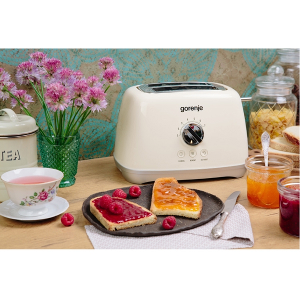 Gorenje T900RL, 1000W, Toaster, Beige