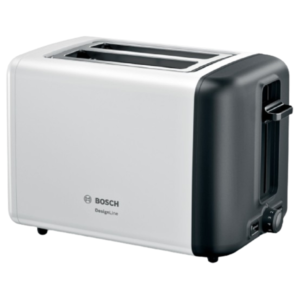 Bosch TAT3P421, 970W, Toaster, White