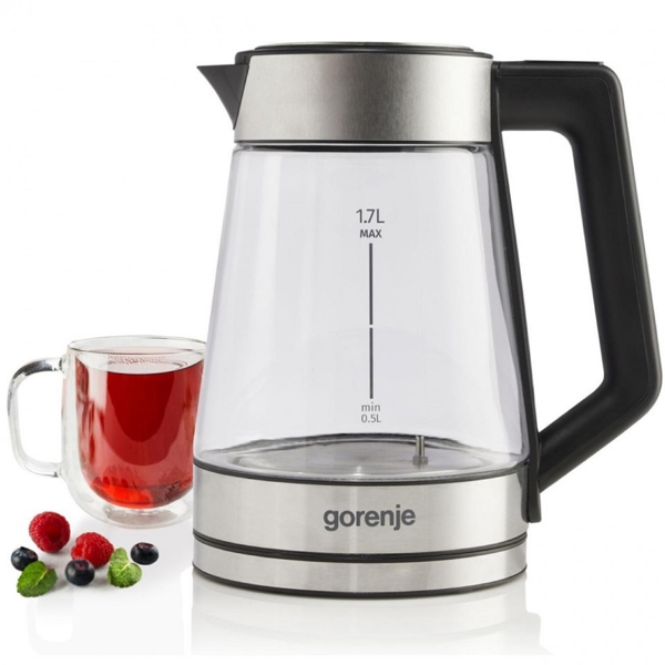 Gorenje K17TRG, 2200W, 1.7L, Electric Kettle, Silver