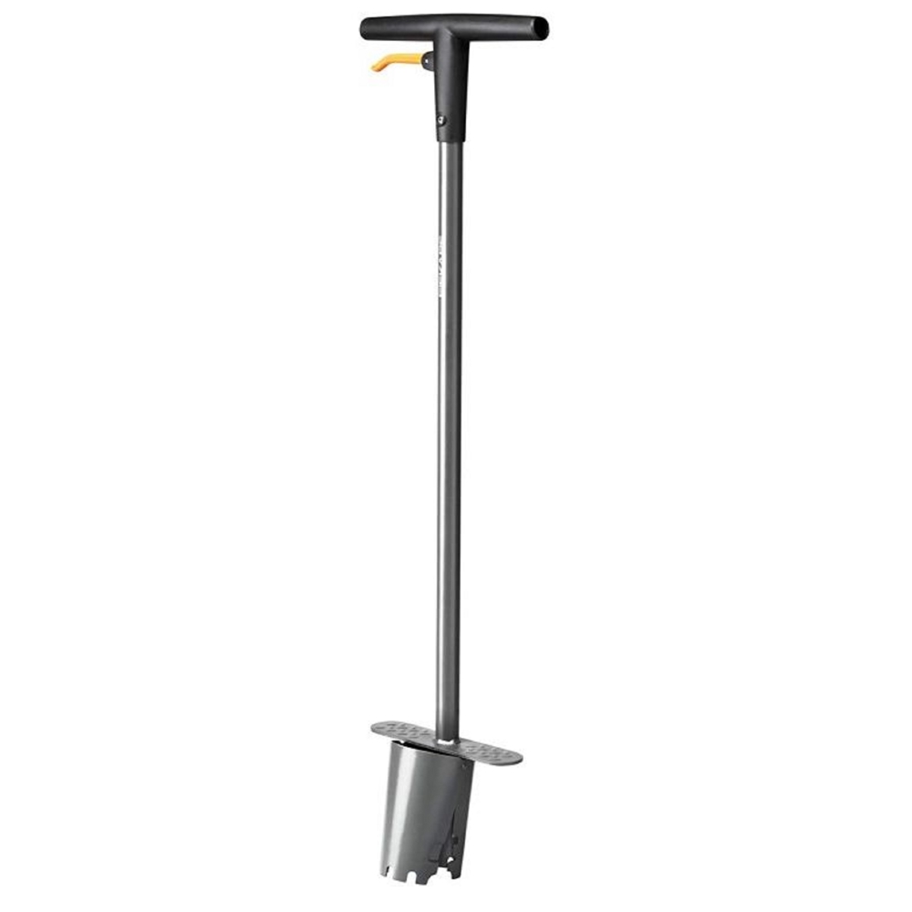 ბოლქვის სარგავი ხელსაწყო Fiskars 1057078 Ergo, Planter For Bulbs, Silver