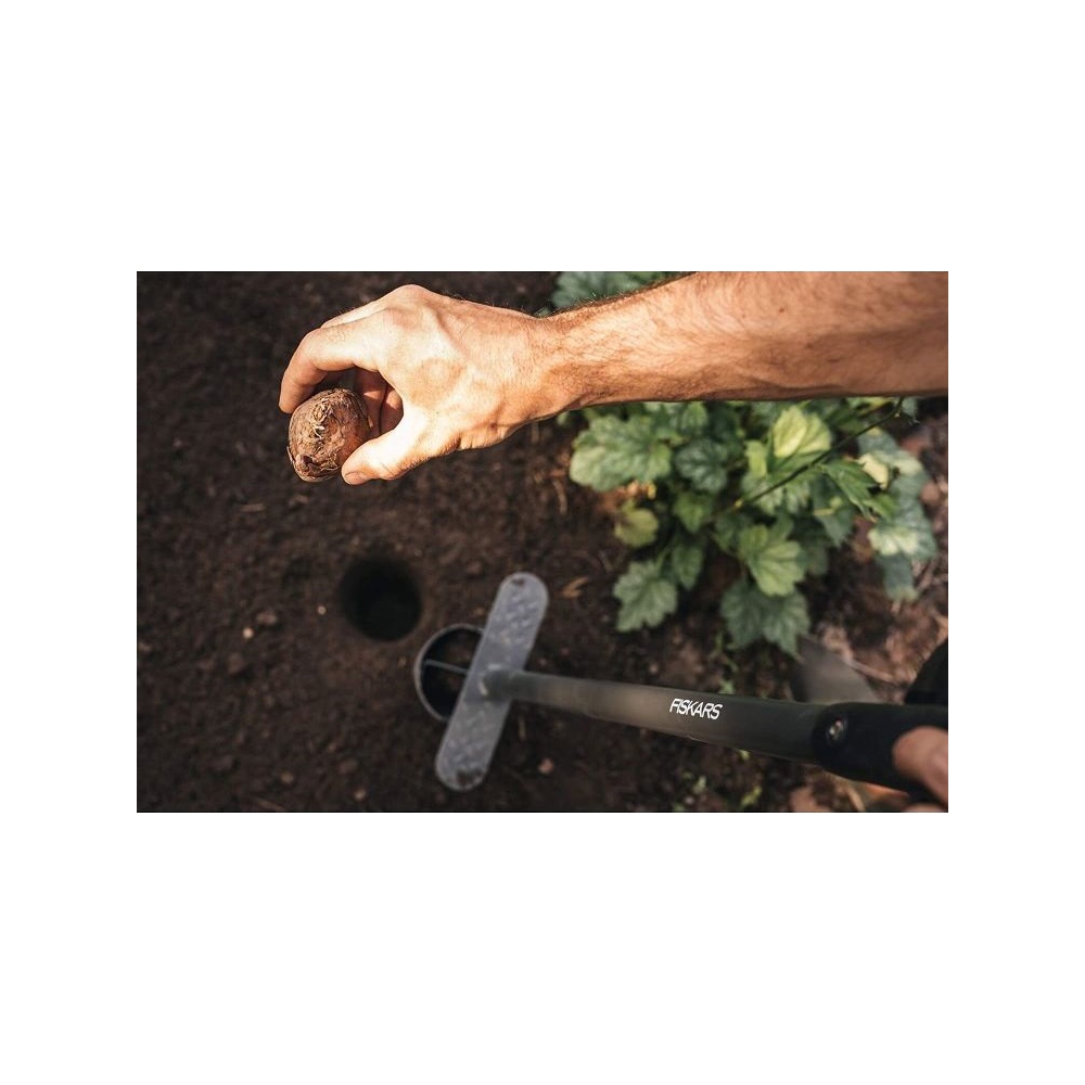 Fiskars 1057078 Ergo, Planter For Bulbs, Silver