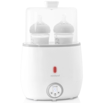 Miniland 89197 Warmy Twin, Bottle Warmer, White	