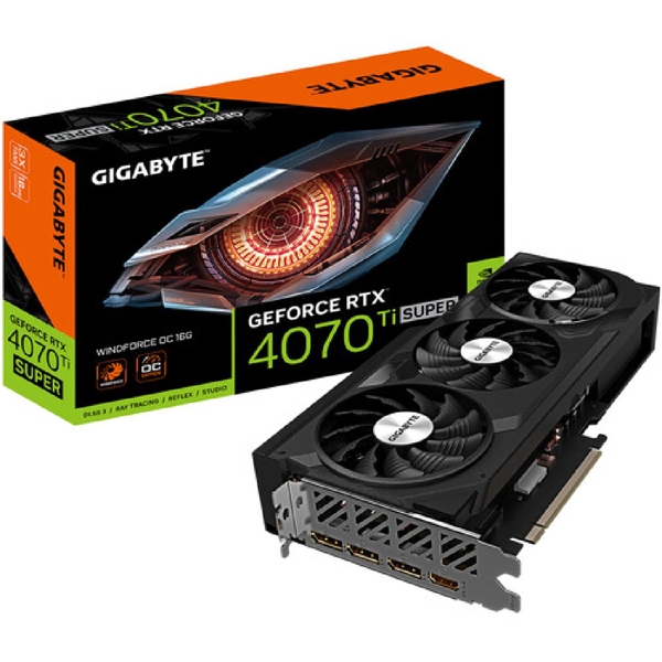 Gigabyte GV-N407TSWF3OC-16GD, Gaming RTX4070Ti, 16GB, 256bit, HDMI, DP, Black