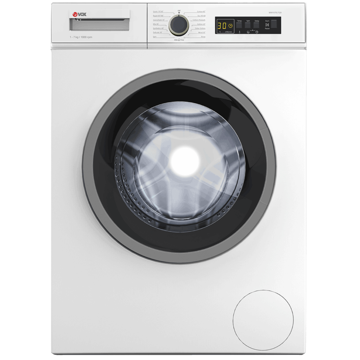 Vox WM1075-LTQD, 7Kg, D, 1000Rpm, 76Db, Washing Machine, White