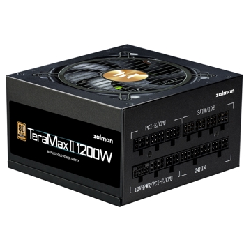 Zalman ZM1200-TMX2 Teramax 2, 1200W, 80 Plus, Power Supply, Black