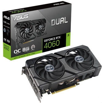 Asus 90YV0JC7-M0NA00, Gaming RTX4060, 8GB, 128bit, HDMI, DP, Black