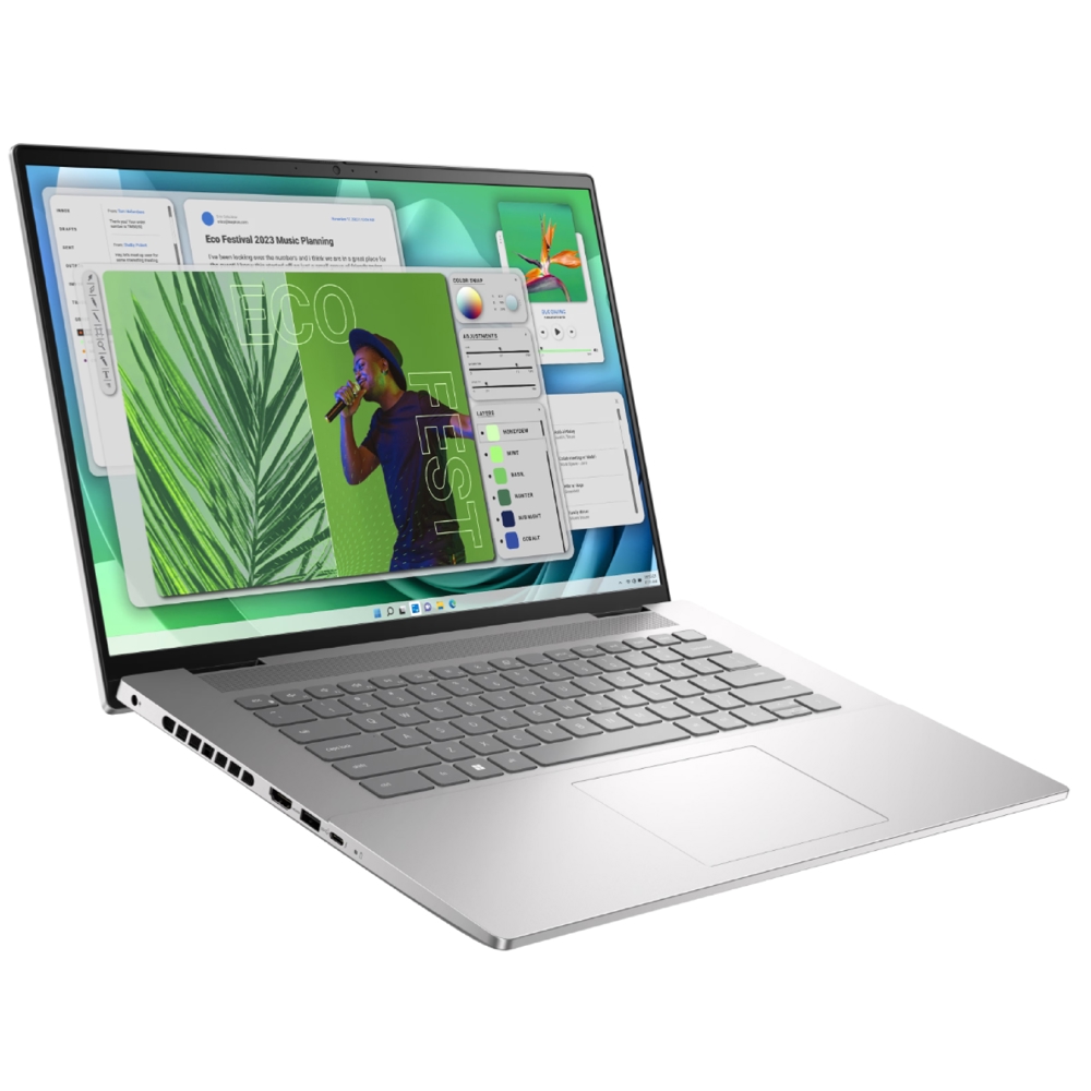 ნოუთბუქი Dell Inspiron 16 Plus, 16", Ultra 5-125H, 16GB, 1TB SSD, Integrated, W11P, Silver